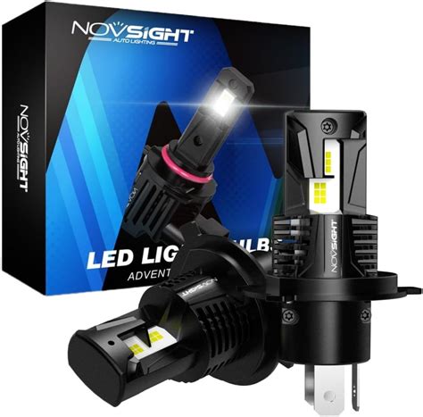 Amazon Fr NOVSIGHT Kit De Conversion Ampoules H4 HB2 LED De Voiture