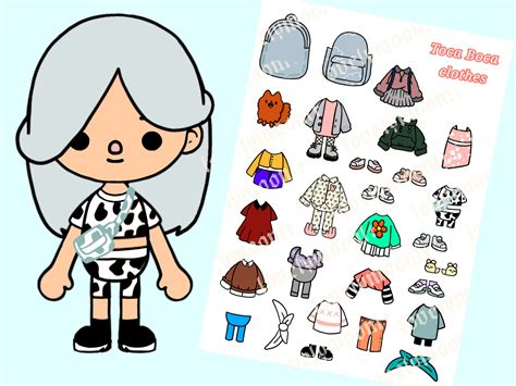 Printable Paper Dolls Toca Boca Clothes Printable Online