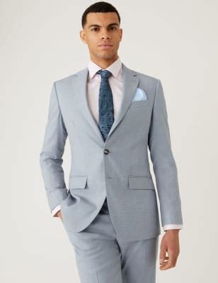 Slim Fit Micro Puppytooth Suit Jacket | M&S OM