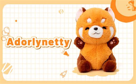 Adorlynetty Red Panda Stuffed Animal 9 Red Panda Plush