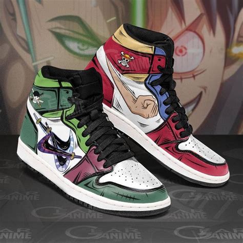 Zoro And Luffy Jd Shoes Custom One Piece Anime Sneakers One Piece