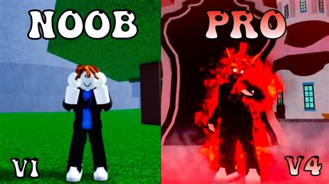 Noob To Pro Using Human RACE V4 Awakened Bloxfruits YouTube