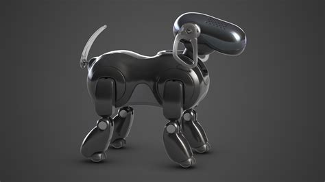 3D model aibo robot dog black - TurboSquid 1505381