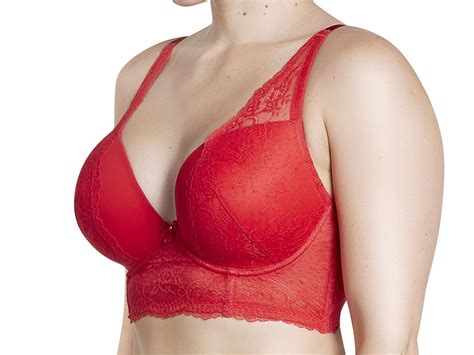 Parfait Lingerie Sandrine Plunge Longline Rintaliivit Racing Red