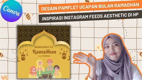 Tutorial Ig Post Desain Pamflet Ucapan Ramadhan Aesthetic Di Canva Free