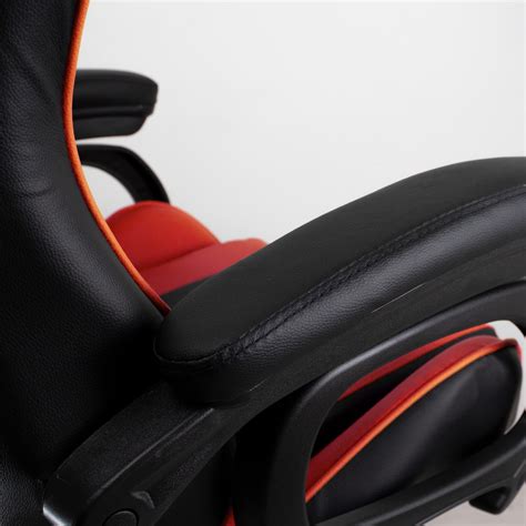 Cadeira Gamer Vermelho E Preto Healer Level Reclin Vel Girat Ria