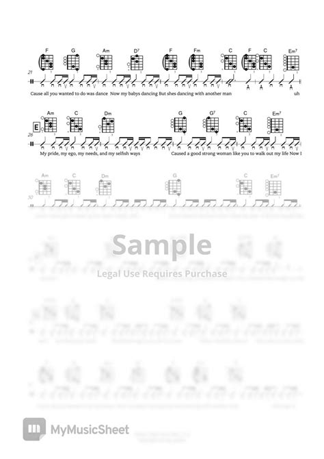 Bruno Mars When I Was Your Man Guitar Tab Sheets By