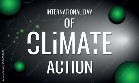 International Day Of Climate Action Design Suitable For Greeting Card