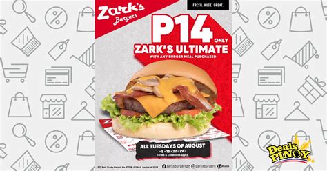 Zarks Burgers P14 Zarks Ultimate Anniversary Promo Deals Pinoy