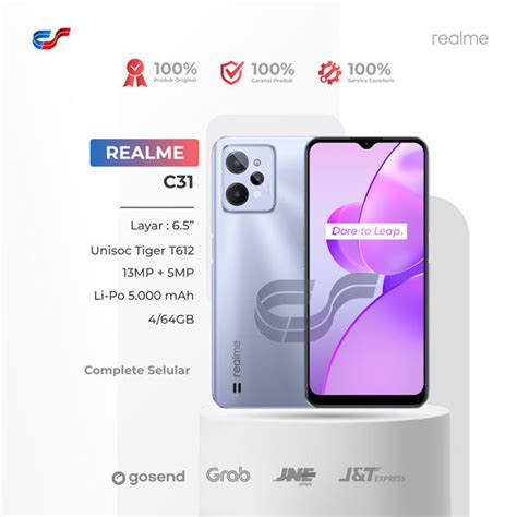 Realme C Gb Prosesor Unisoc T Layar Inch Baterai