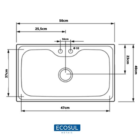 Cuba Gourmet Main 50x40 em Inox 304 C Acessórios Ecosul metais