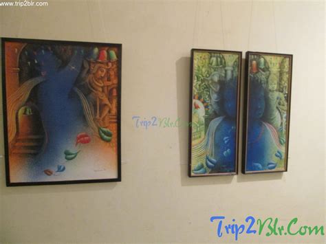 Paintings inside Karnataka Chitrakala Parishath Bangalore