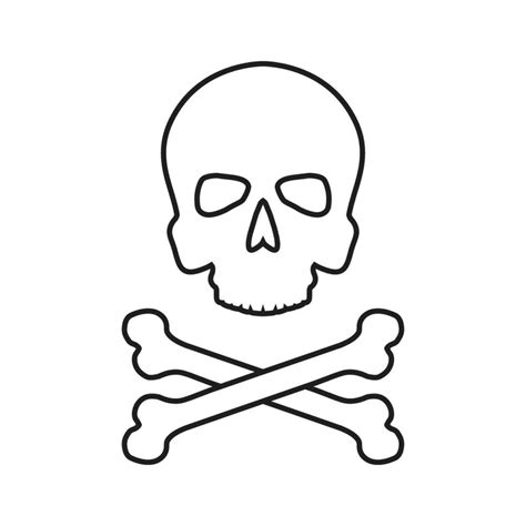 Skull And Bones Vector Icon Danger Illustration Sign Poison Symbol Or Logo 26222264 Vector