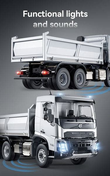 Double E E115 114 Volvo Fmx Hydraulic Rc Dump Truck H2 Racing