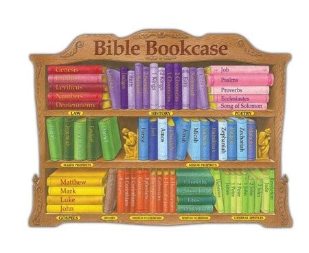 Bible Bookcase Laminated Wall Chart Christianbook