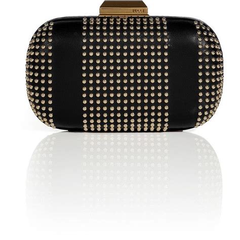 Emilio Pucci Black Studded Round Hard Clutch