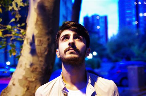 images man  street night boy portrait young color