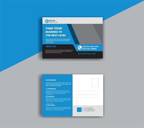 Corporate Professional Business Postcard Design Template.Corporate ...