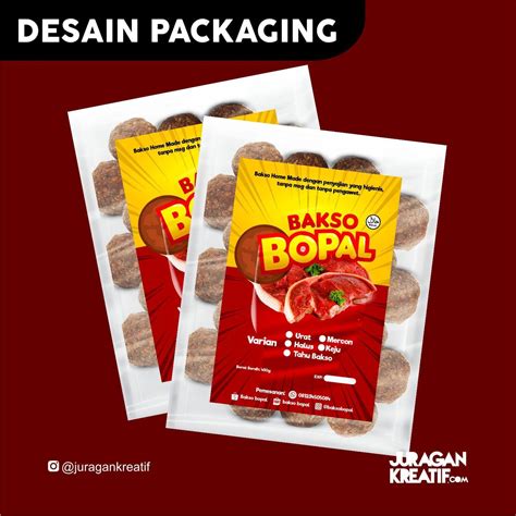 Portofolio Jasa Desain Packaging Bakso Bopal JURAGAN KREATIF