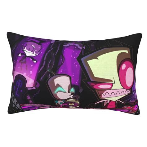 Invader Zim Gir Cartoon Pillowcase Cushion Pillow Covers With Hidden Zipper Pillow Case Decor