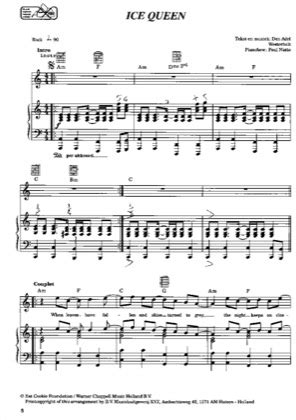 Ice Queen Within Temptation Free Piano Sheet Music Pdf