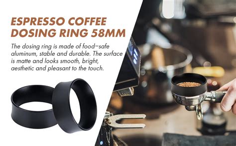 Jadeshay Mm Espresso Dosing Funnel Black Stainless Steel Coffee