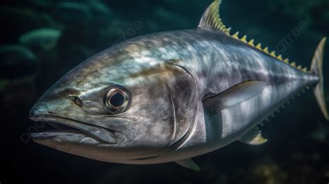 Close View Of A Grey Fish Swimming Around Background Bonito Hd