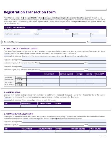 Free 45 Transaction Form Samples In Pdf Ms Word