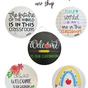 Classroom Door Sign, Classroom Door Hanger, Classroom Door Décor, Classroom Décor, Gift for ...