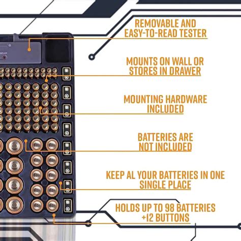Battery Organizer with Energy Tester – Best Gadget Store
