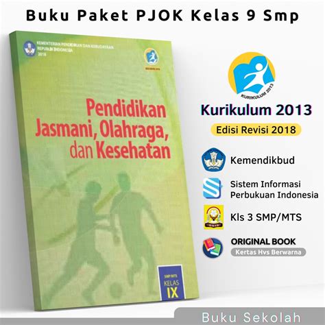 Jual Buku Paket Pjok Kelas 9 Smpmts Kurikulum 2013 Edisi Revisi 2018