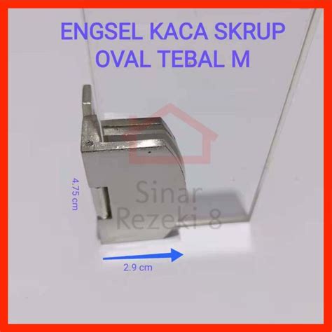 Jual Engsel Pintu Kaca Oval M Tebal Lemari Jepit Kayu Penjepit