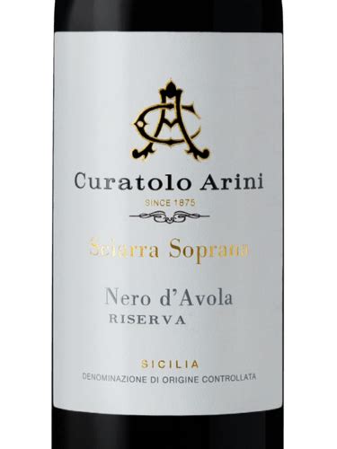 Curatolo Arini Sciarra Soprana Nero D Avola Riserva Vivino Us