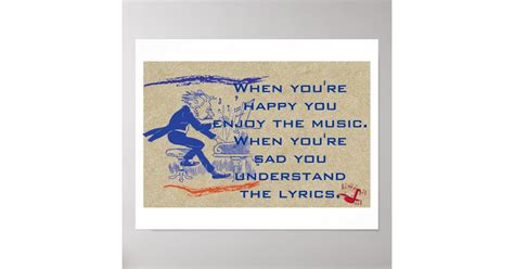 Understand the lyrics poster | Zazzle.com