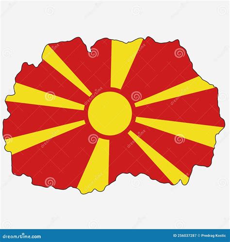 North macedonia flag stock illustration. Illustration of pattern ...