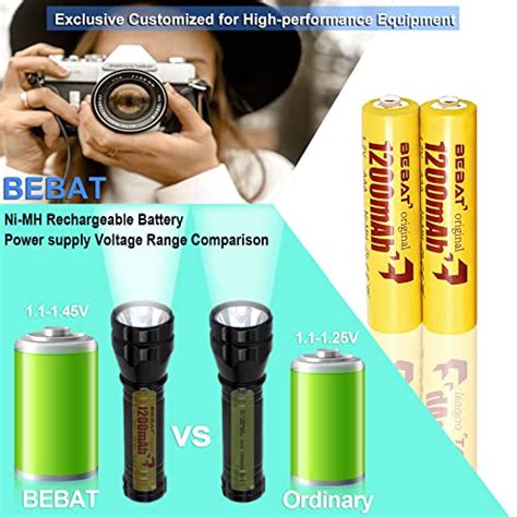 AAA Rechargeable Battery 1200mAh Triple AAA Batteries Rechargeable AAA Batteries AAA Size 8 Pack ...