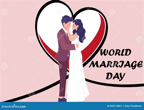 World Marriage Day Stock Illustration Illustration Of Happy