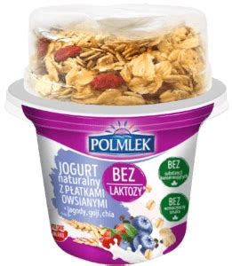 Polmlek Jogurt Naturalny Z P Atkami Owsianymi Jagody Goji Chia