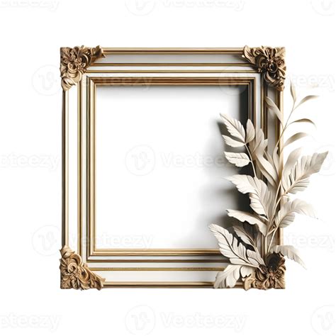 AI generated Isolated frame cutout object on transparent background ...