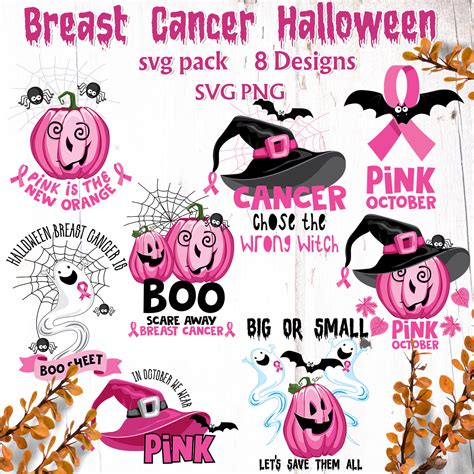 Breast Cancer Halloween SVG | Master Bundles