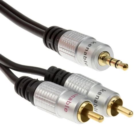 Pro Audio M Tal Mm St R O Jack Vers Rca Cinch Fiches C Ble