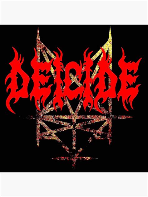 Best Design Deicide Band Wallpaper Poster By Acowin3x Redbubble