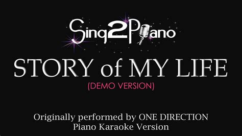 Story Of My Life (Piano Karaoke Version) One Direction | Karaoke, Of my ...