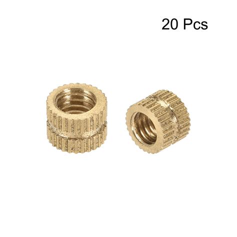 M X Mm L X Mm Od Brass Knurled Threaded Insert Embedment Nuts