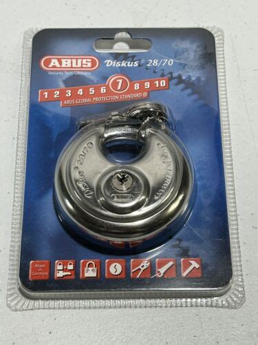 Abus Buffo C Stainless Steel Diskus Round Padlock Made In