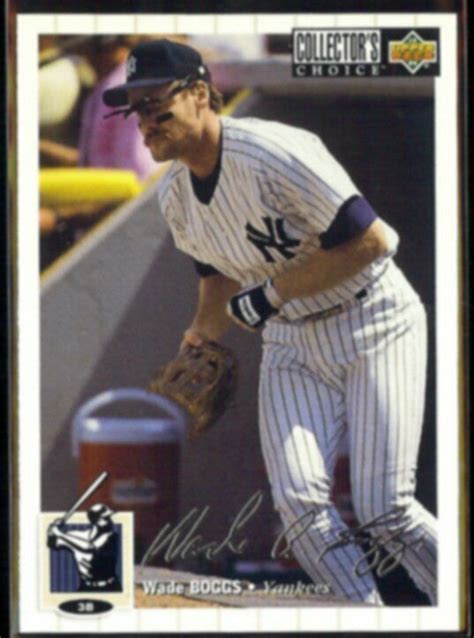 Wade Boggs Upper Deck Cc Silver Signature Insert Yankees Ebay