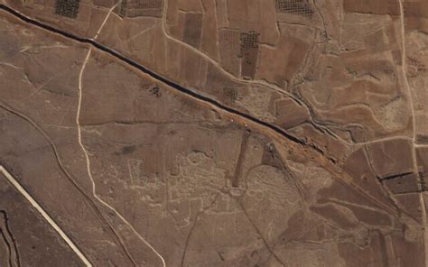 Idf Building Along Un Patrolled Demilitarized Zone In Syria Satellite