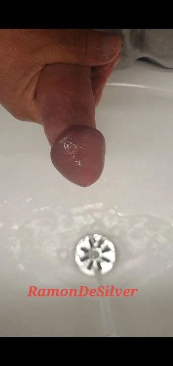 Master Ramon Pisses And Massages His Hot Cock In Sexy Silver Satin