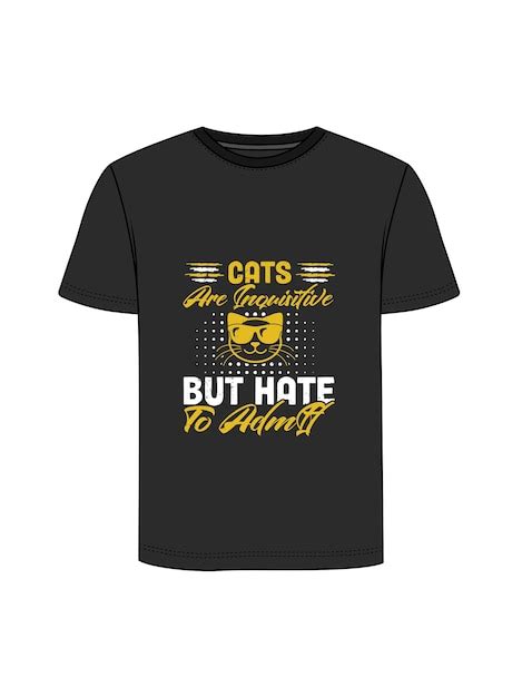 Premium Vector Cat Typography Retro Vintage T Shirt Design Premium Vector