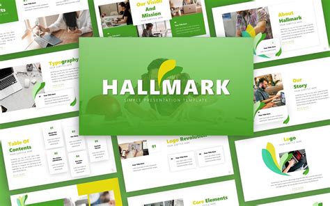 Modèle PowerPoint de présentation des directives de marque Hallmark